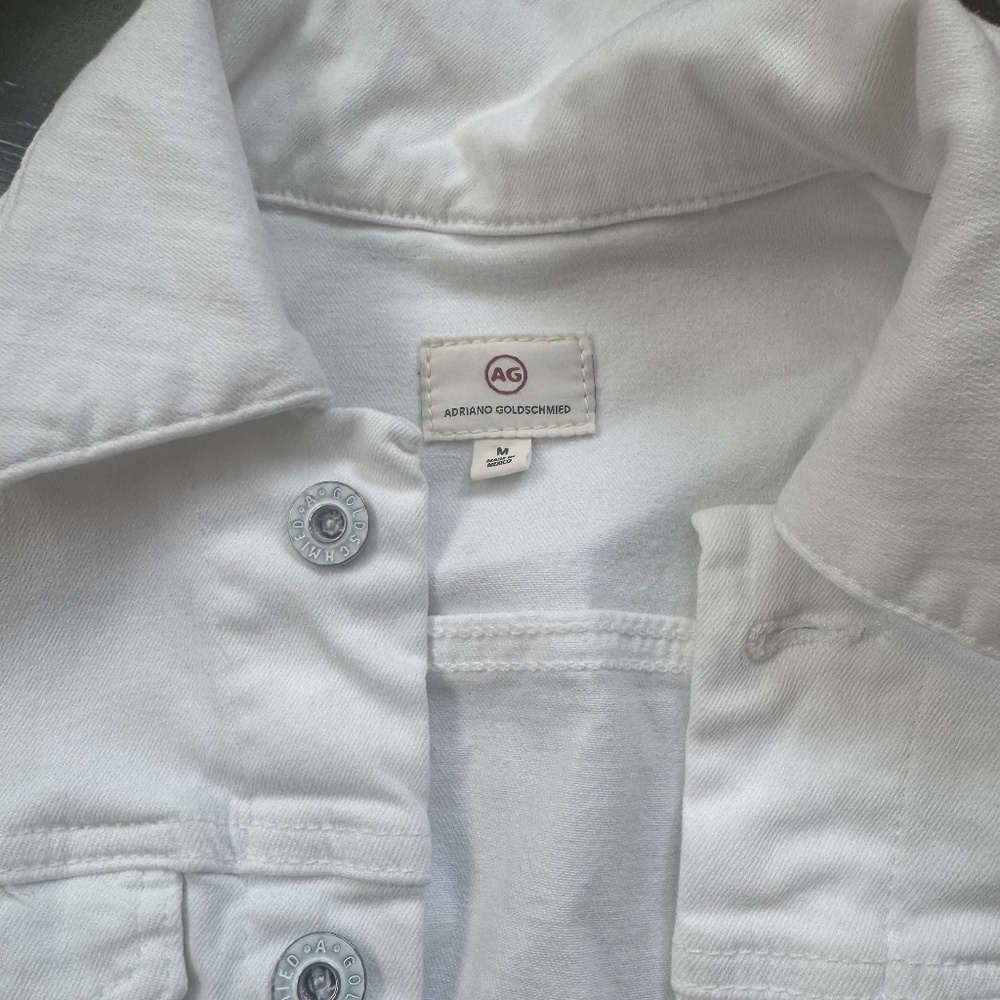White AG Denim Jean jacket size M